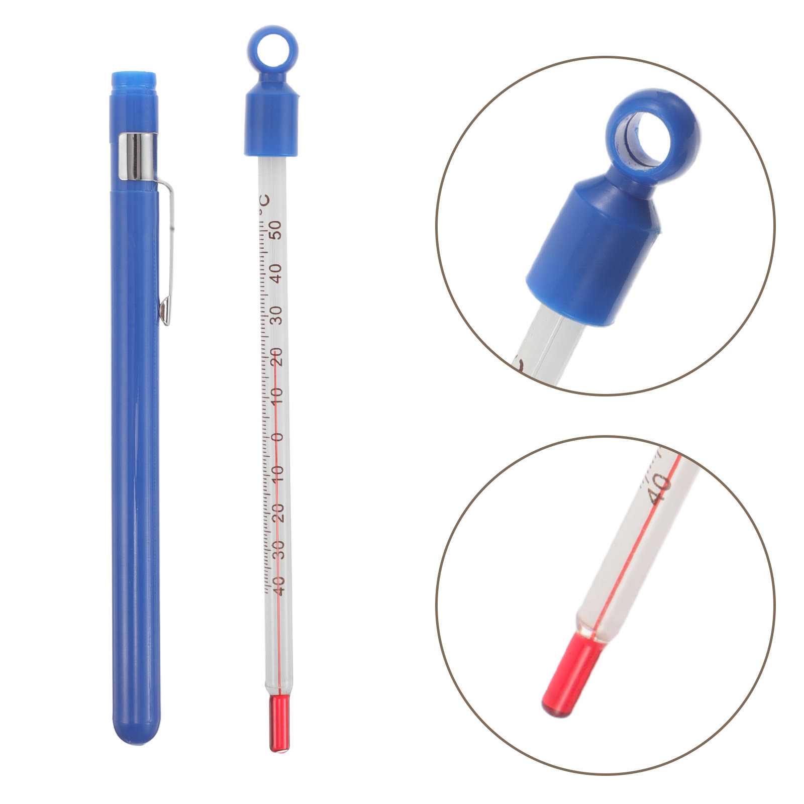 Home Cooking Reading - Glass Wine Thermometer Easy Read Precision