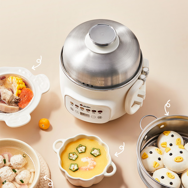 Home Cooking Electric - Baby Food Pot 1.6L Multi-Functional Steaming