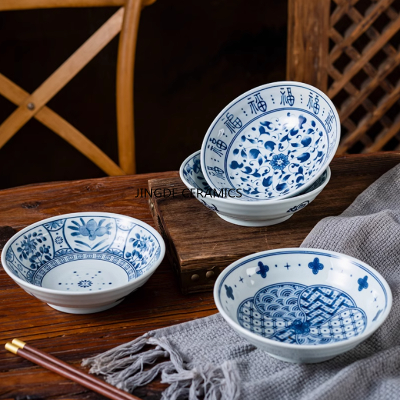Home Cooking Restaurant - 1pc Chinese Style Ceramic Tableware Home