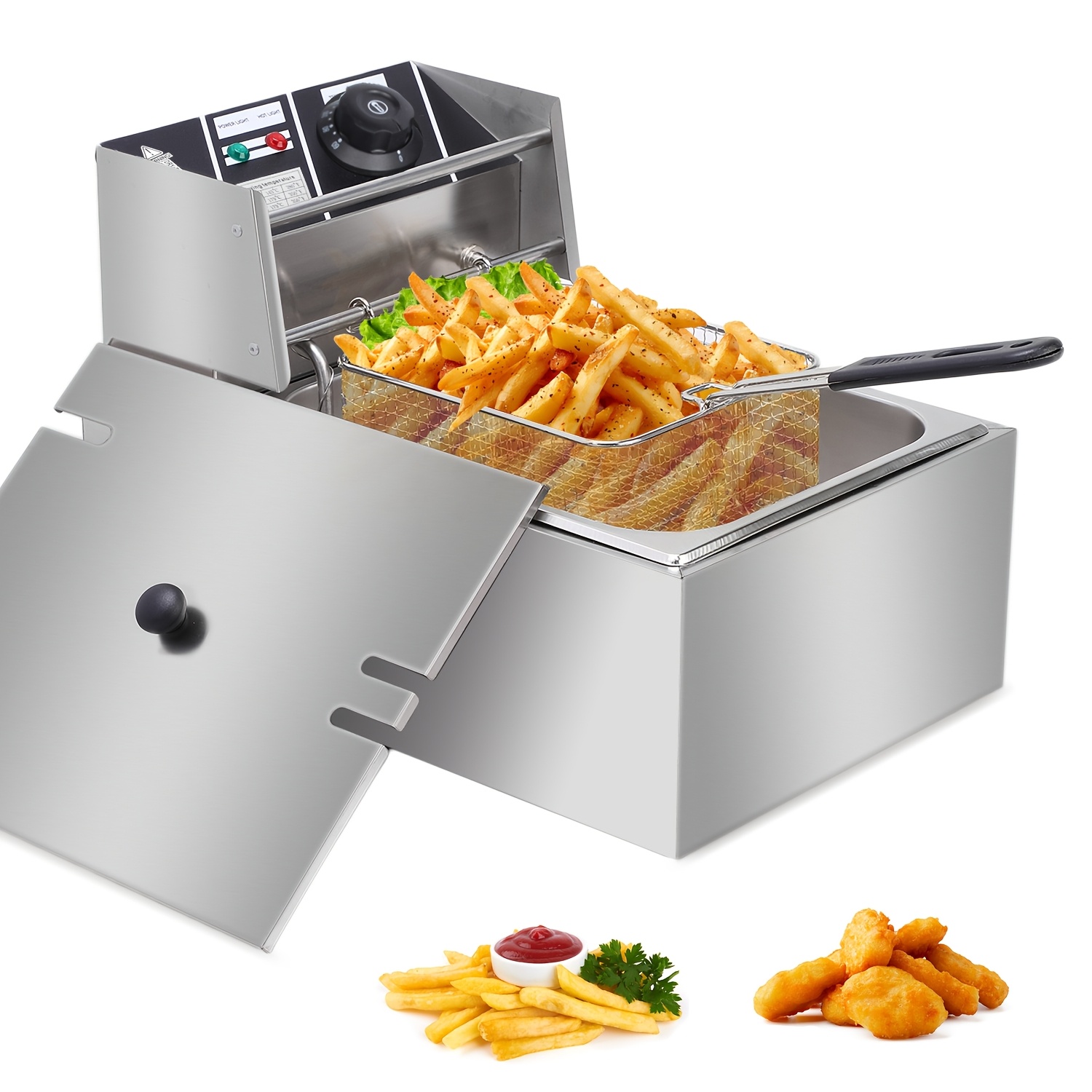Home Cooking Restaurant - 1.59gal Electric Deep Fryer, with Basket