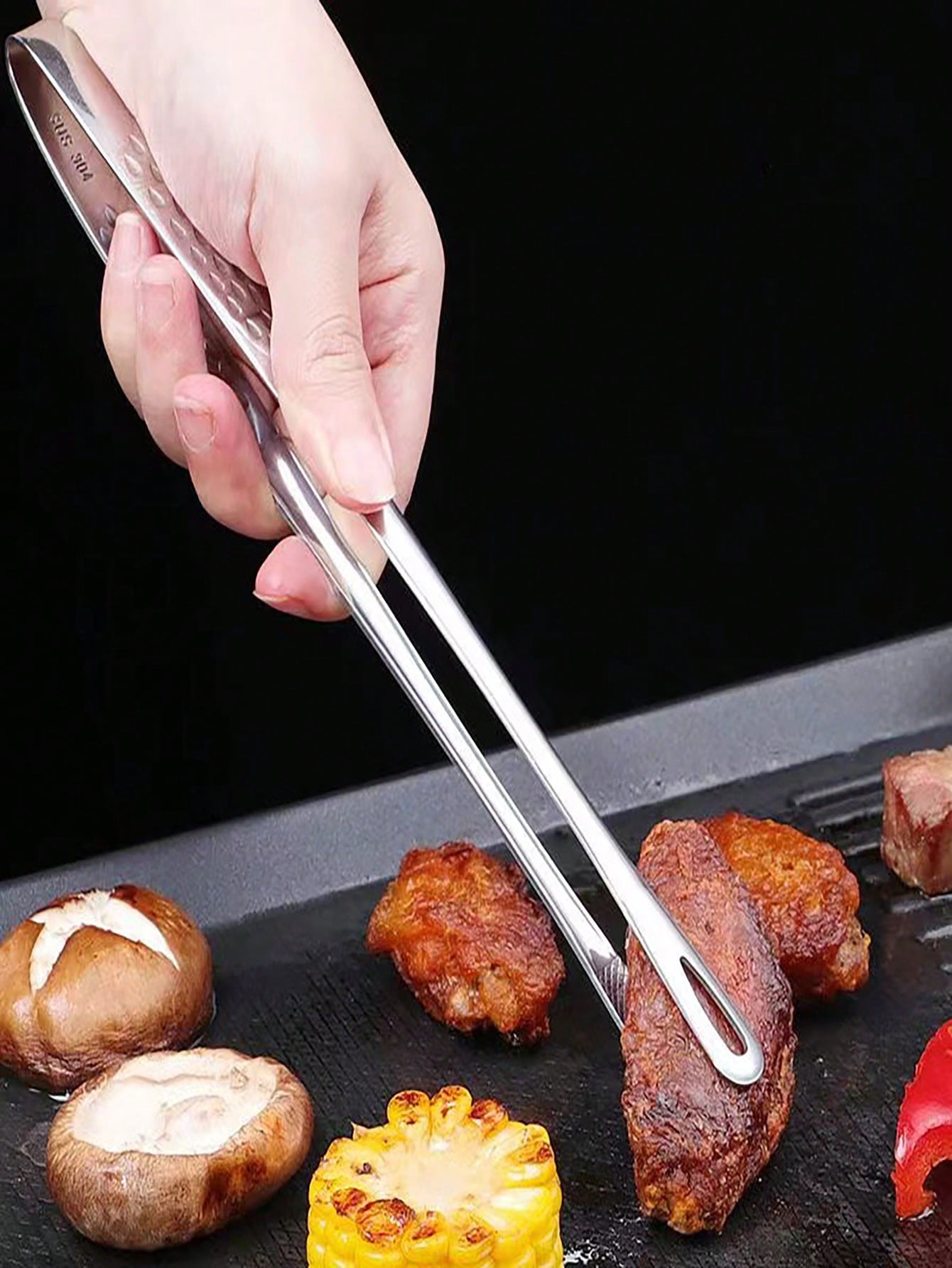 Home Cooking Restaurant - 1Pc Long Handle Non-slip Stainless Steel
