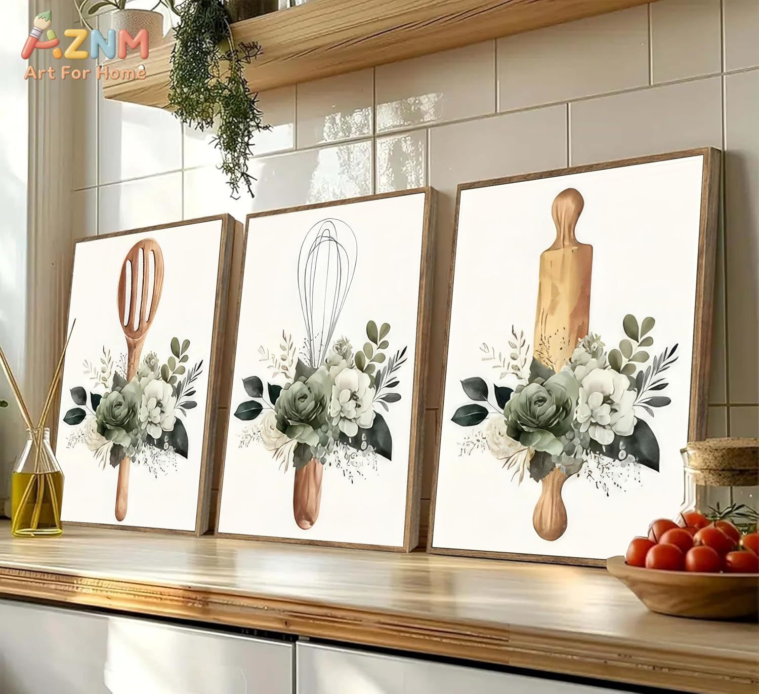 AZNM Kitchen Utensils Floral C - Home Cooking Delivery reseña y precio