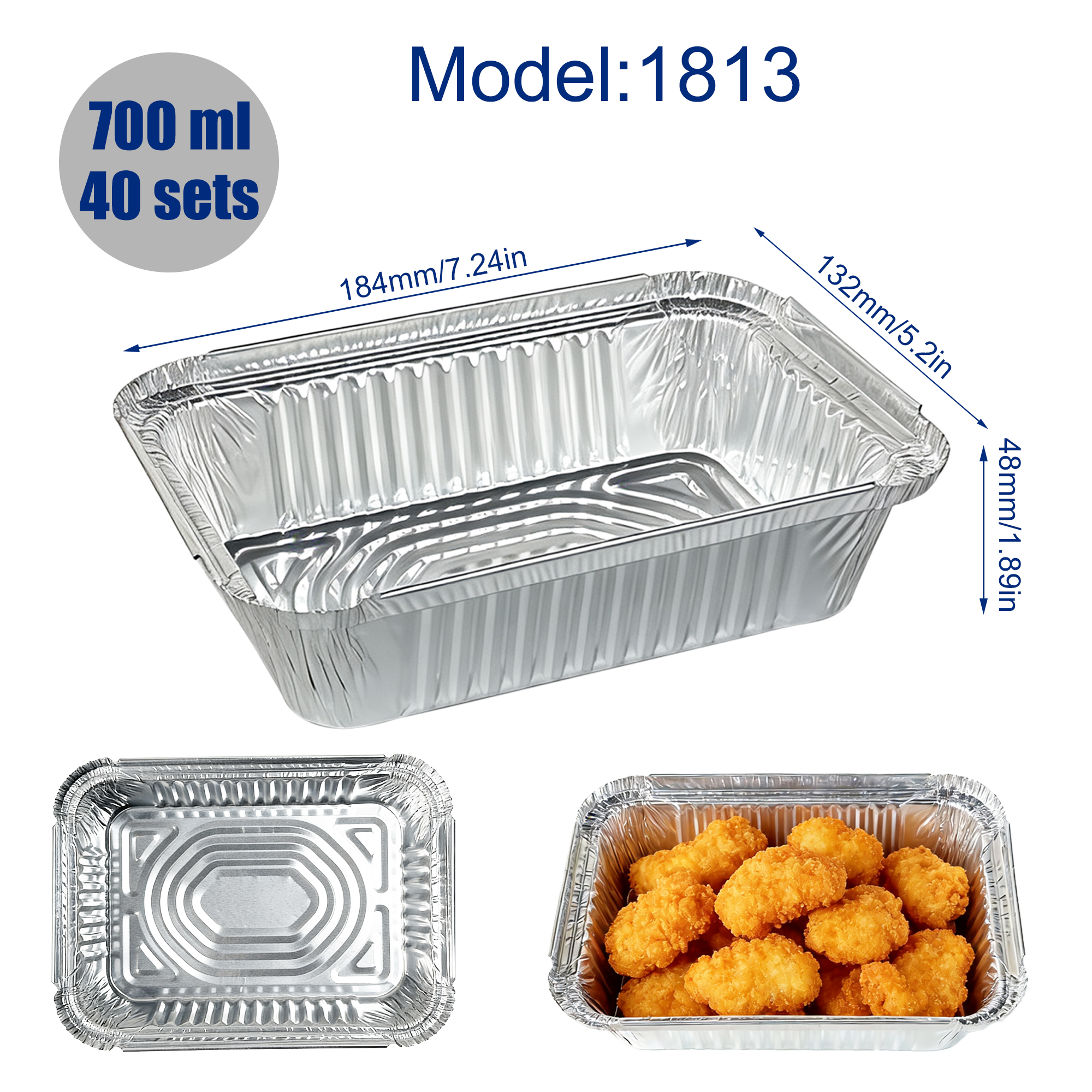 40 Containers + 40 Lids, Silve - Home Cooking Meal reseña y precio