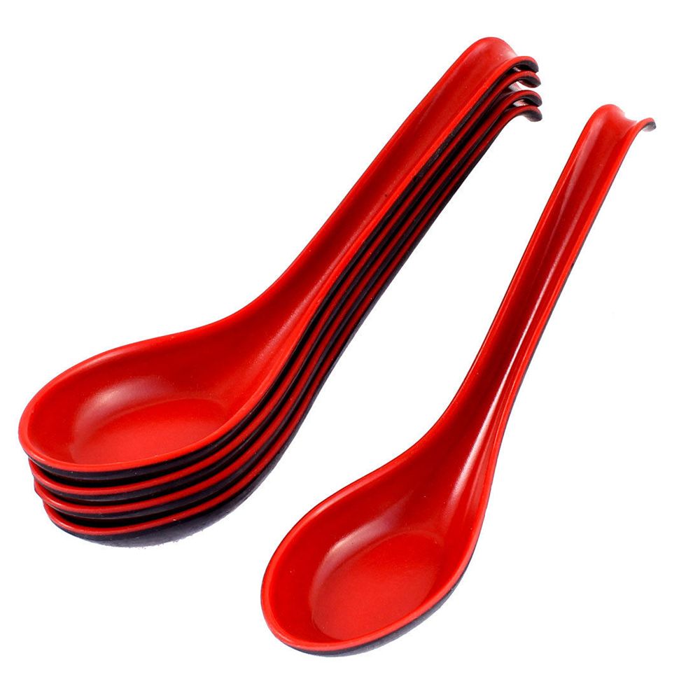 Black Red Plastic Spoon Home F - Home Cooking Restaurant reseña y precio