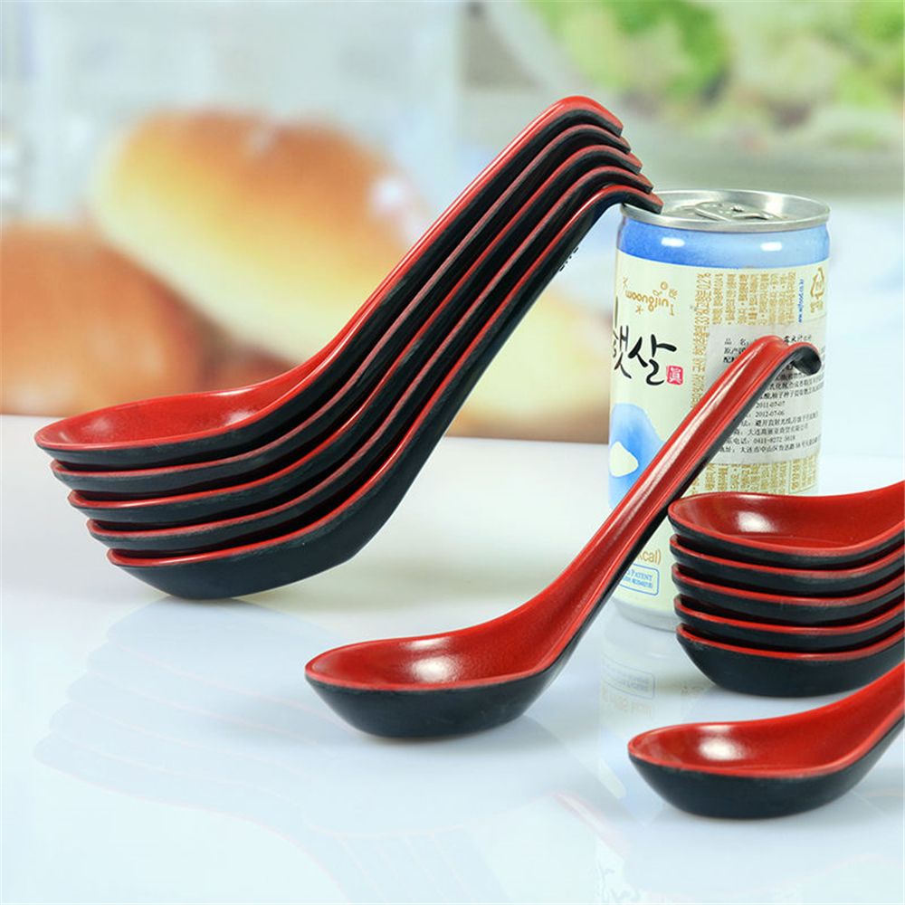 Black Red Plastic Spoon Home F - Home Cooking Restaurant reseña y precio