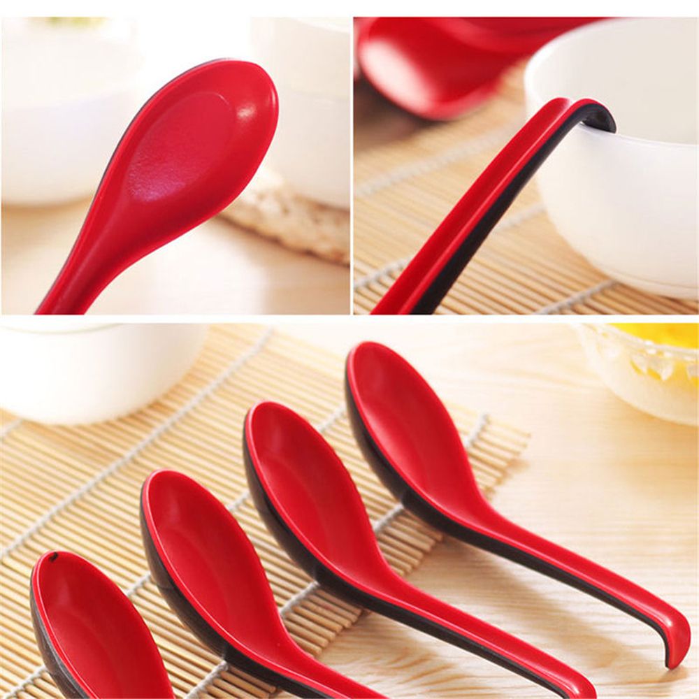 Black Red Plastic Spoon Home F - Home Cooking Restaurant reseña y precio