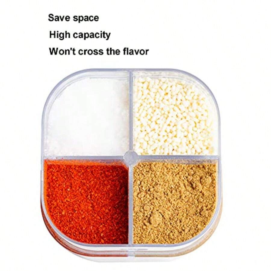 2 Pack 4 In 1 Spice Container  - Home Cooking Restaurant reseña y precio
