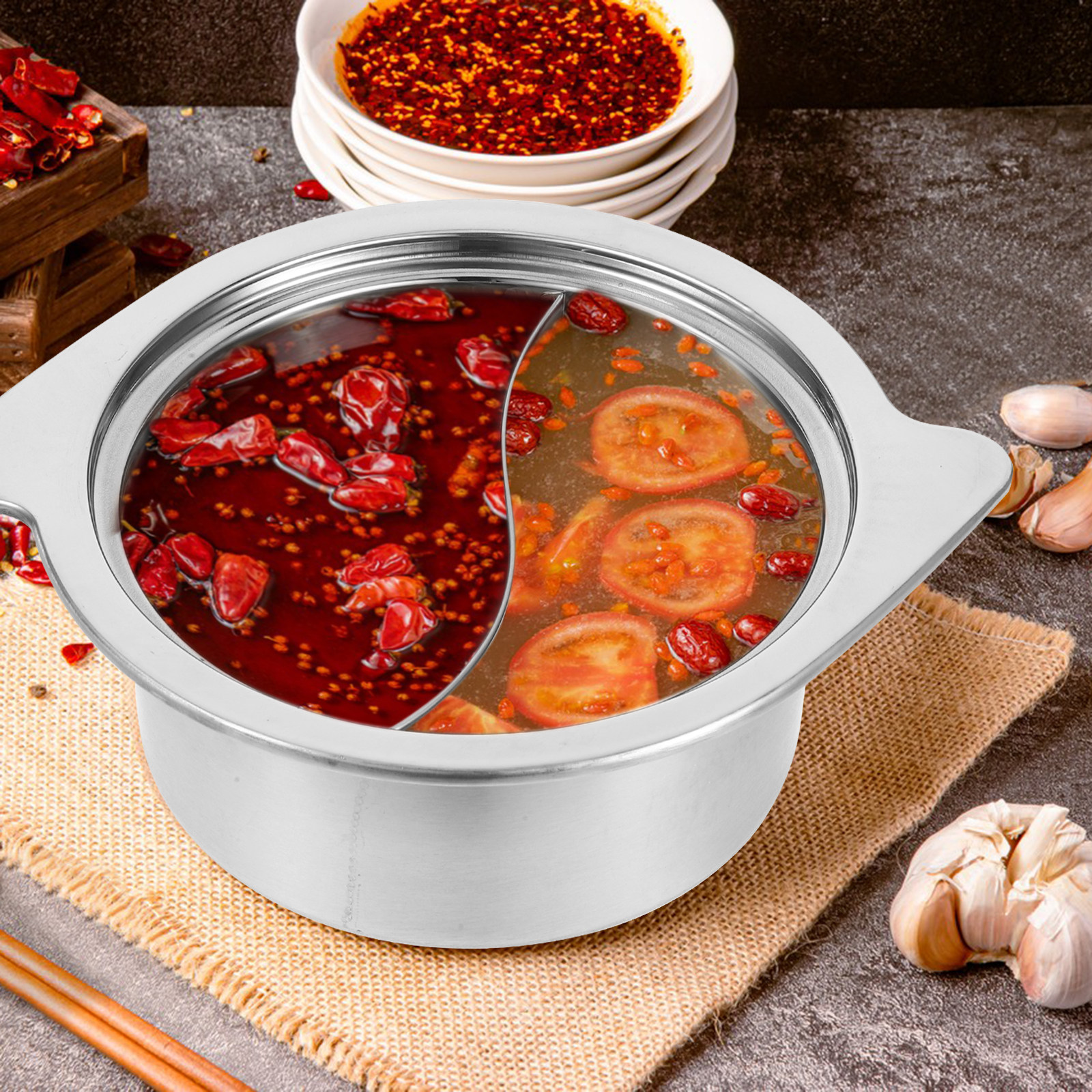 1Pcs Stainless Steel Dual-Serv - Home Cooking Restaurant reseña y precio