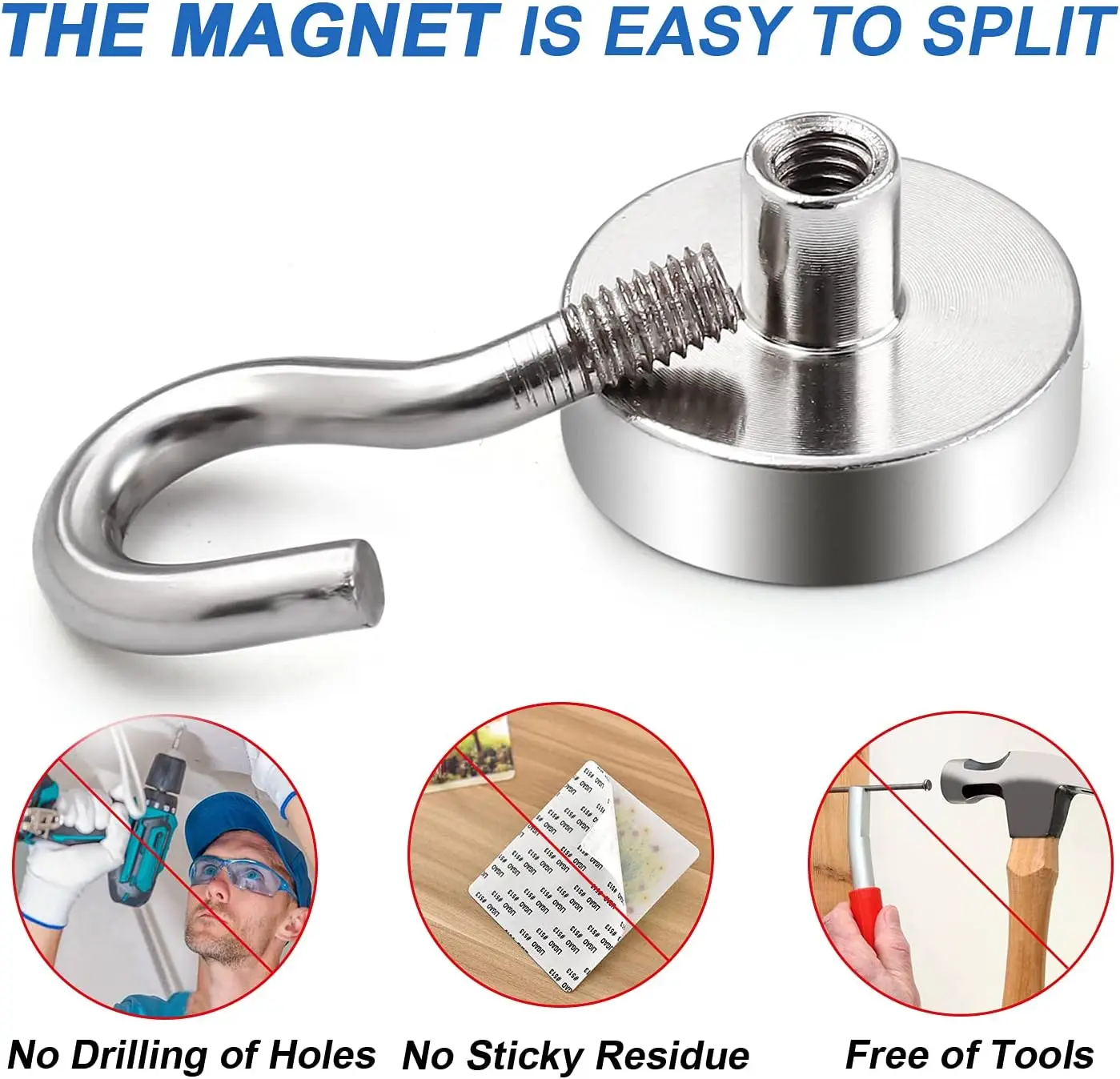 1-80PCS Strong Magnetic Hooks  - Home Cooking Delivery reseña y precio