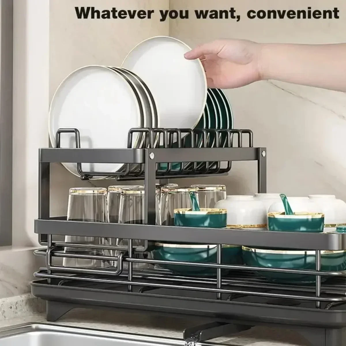 Double Layer Bowl Rack Adjusta - Home Cooking Delivery reseña y precio