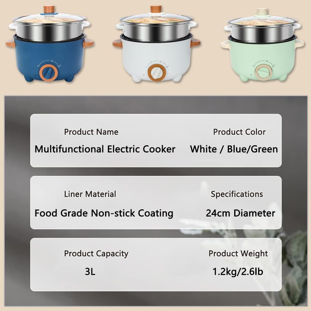 Mini Multifunction 3L Rice Coo - Home Cooking Electric reseña y precio