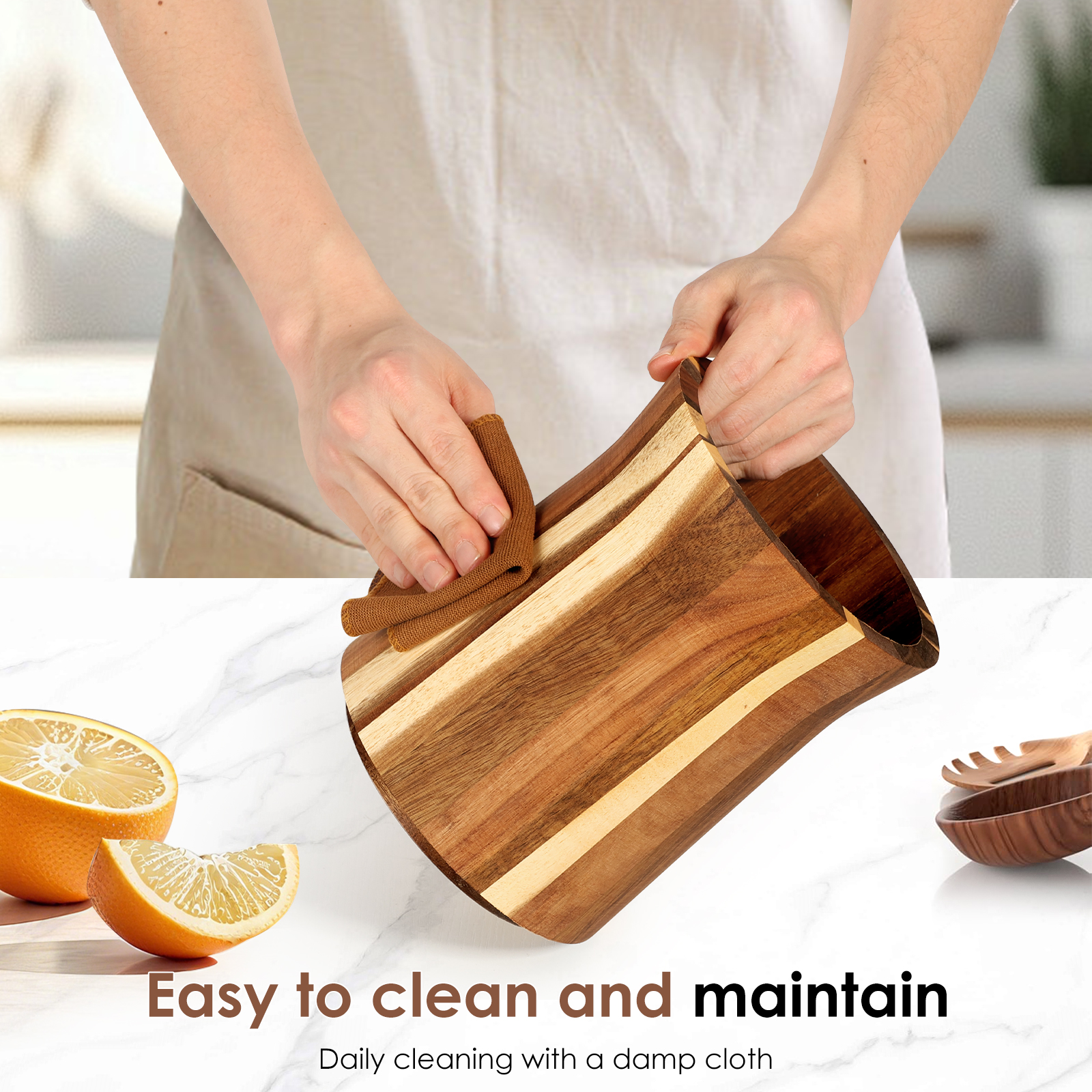 360° Rotating Utensil Holder W - Home Cooking Delivery reseña y precio