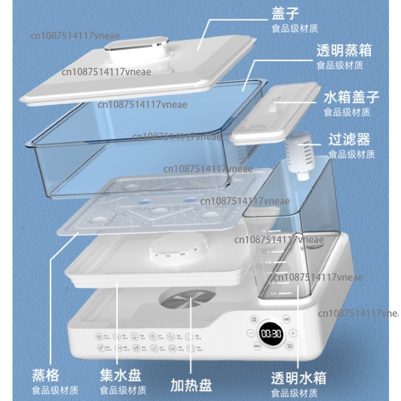 Electric Steamer with Water Ta - Home Cooking Electric reseña y precio