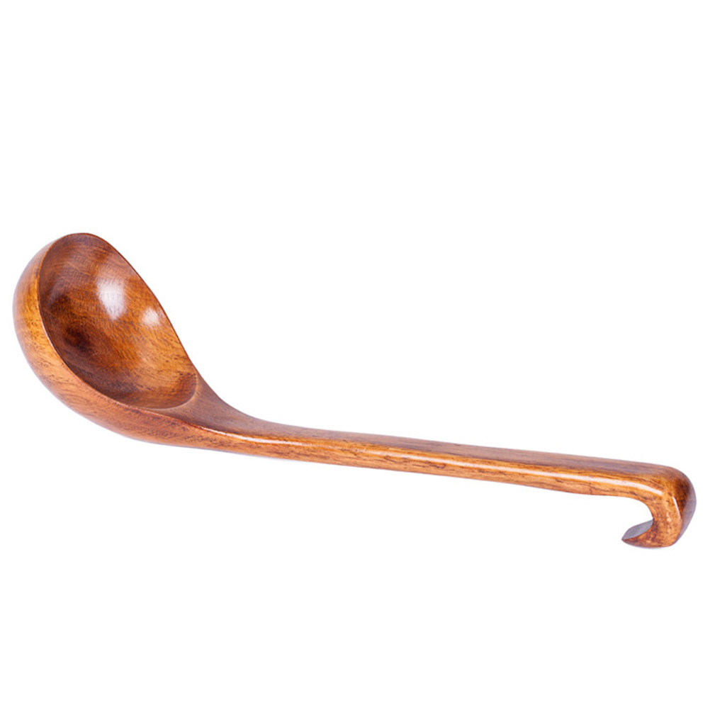 Solid Wood Soup Spoon Simple E - Home Cooking Restaurant reseña y precio
