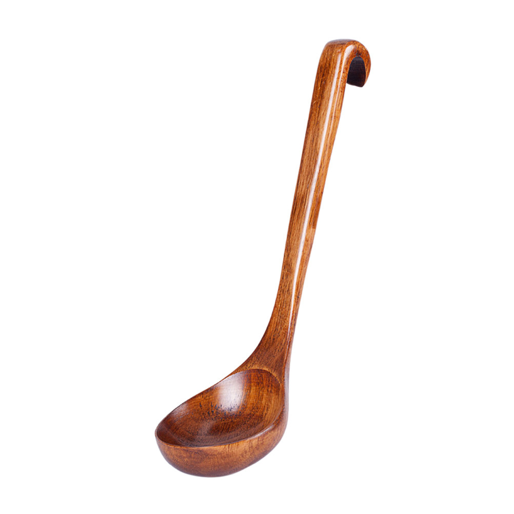 Solid Wood Soup Spoon Simple E - Home Cooking Restaurant reseña y precio