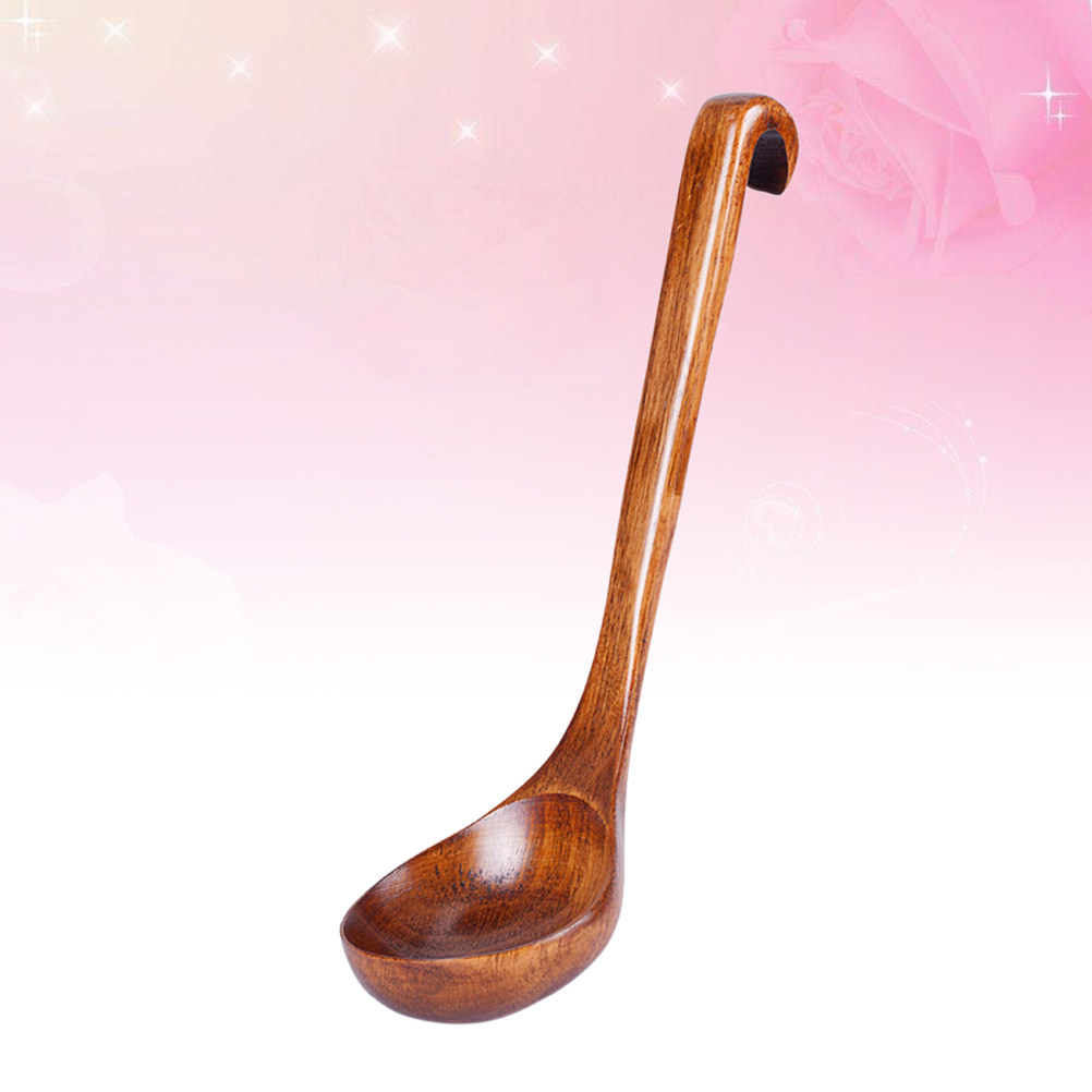 Solid Wood Soup Spoon Simple E - Home Cooking Restaurant reseña y precio
