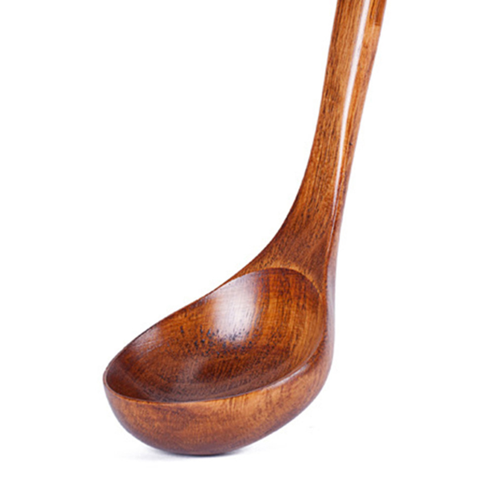 Solid Wood Soup Spoon Simple E - Home Cooking Restaurant reseña y precio