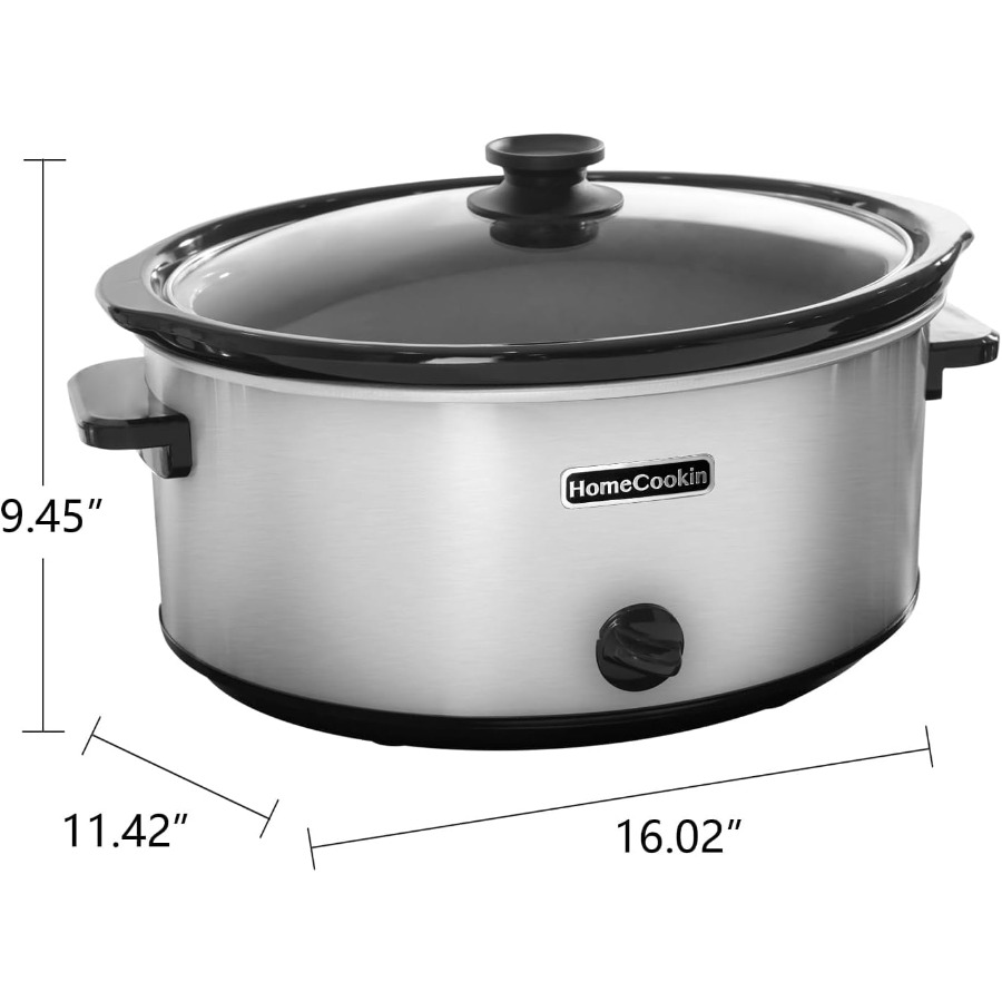 7 Quart Oval Manual Slow Cooke - Home Cooking Meal reseña y precio