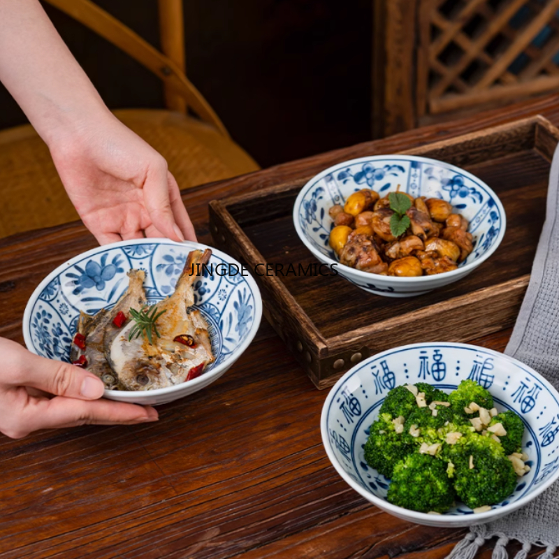 1pc Chinese Style Ceramic Tabl - Home Cooking Restaurant reseña y precio