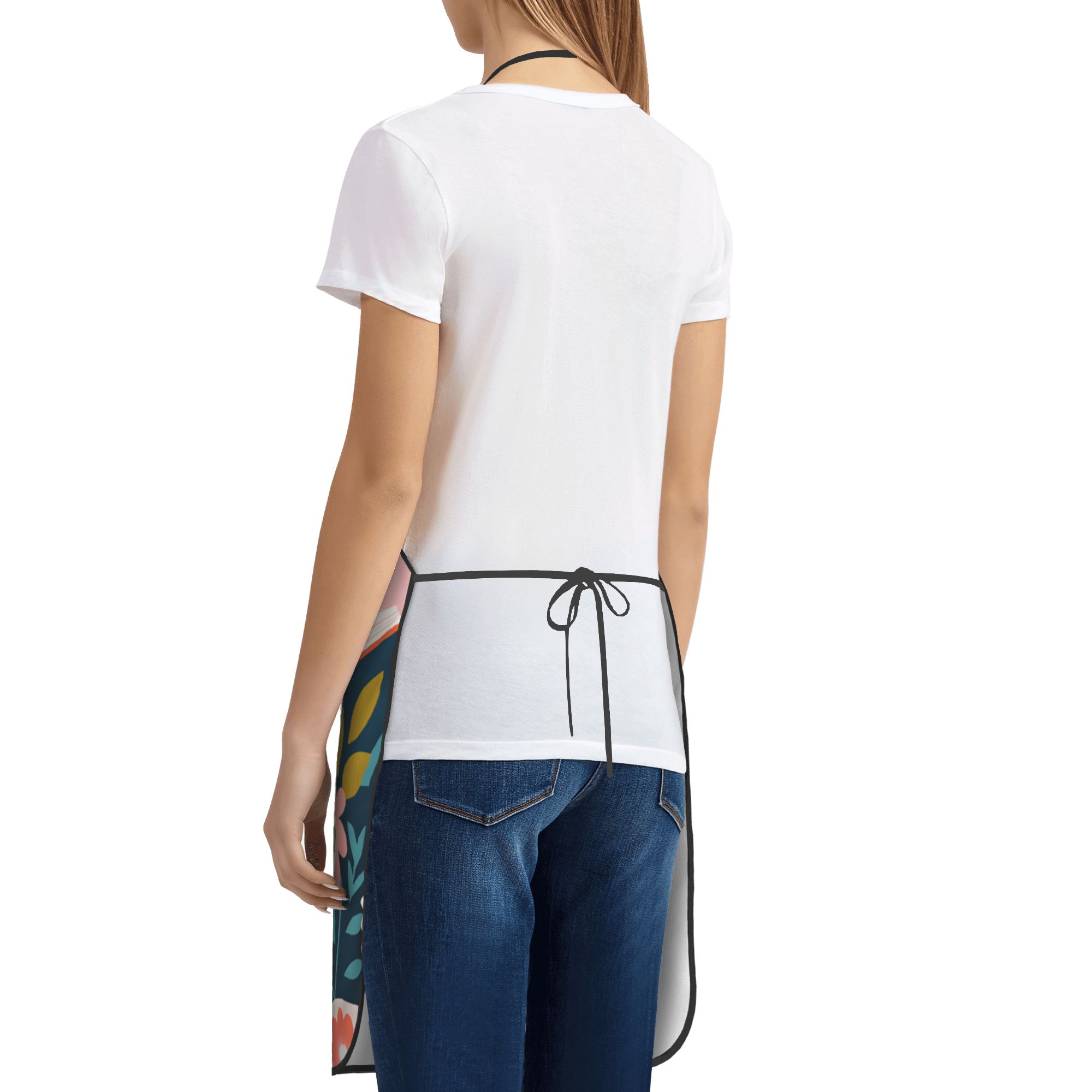 Whimsical Reading Cat Apron  F - Home Cooking Reading reseña y precio