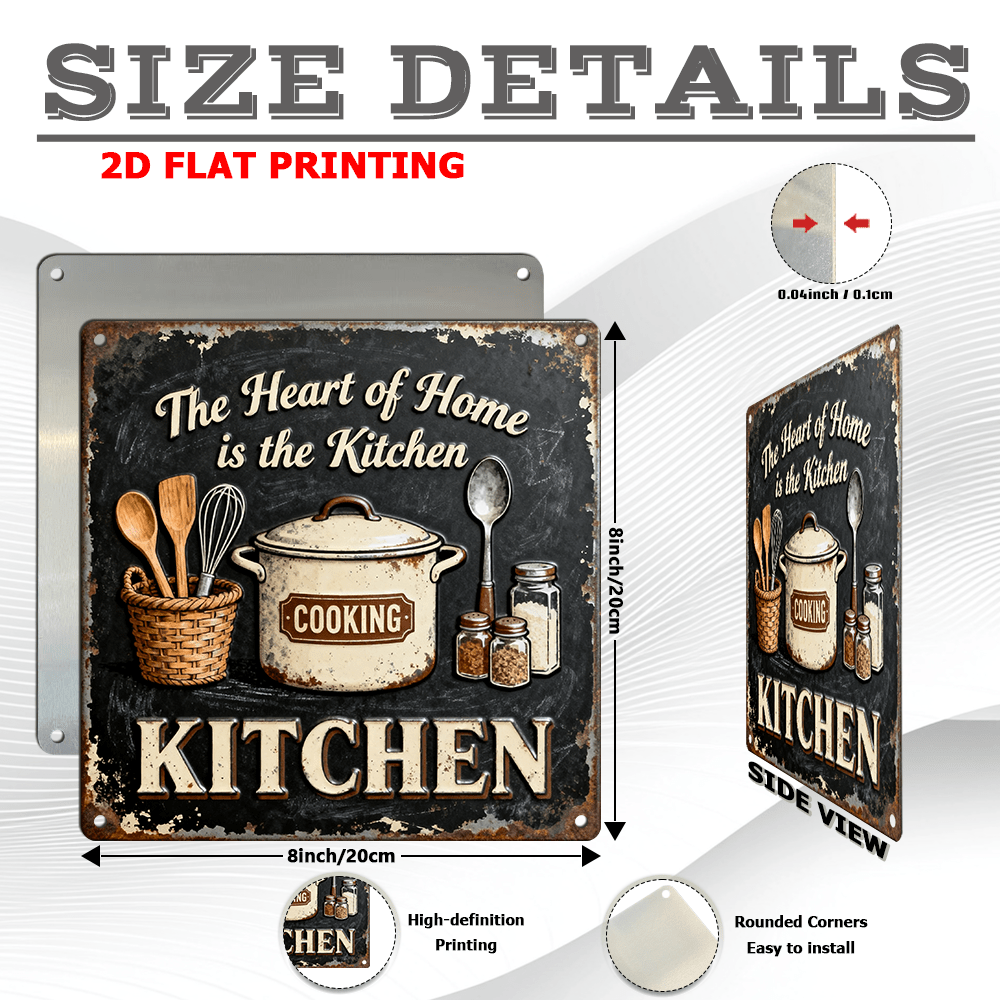 Vintage Metal Kitchen Wall Dec - Home Cooking Delivery reseña y precio