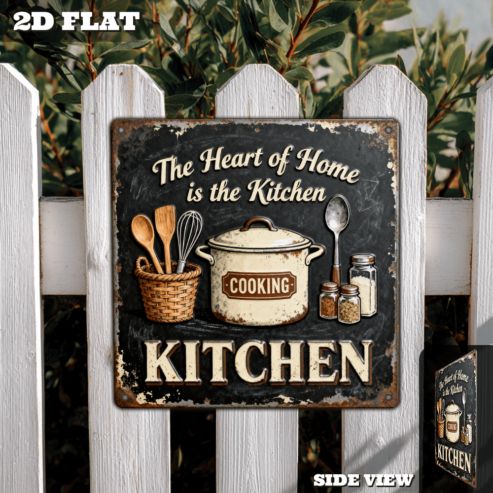Vintage Metal Kitchen Wall Dec - Home Cooking Delivery reseña y precio