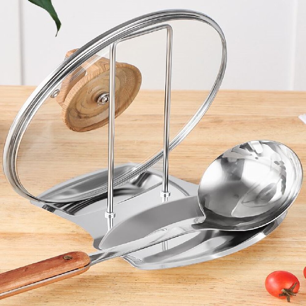 Stainless Steel Pot Lid Holder - Home Cooking Delivery reseña y precio