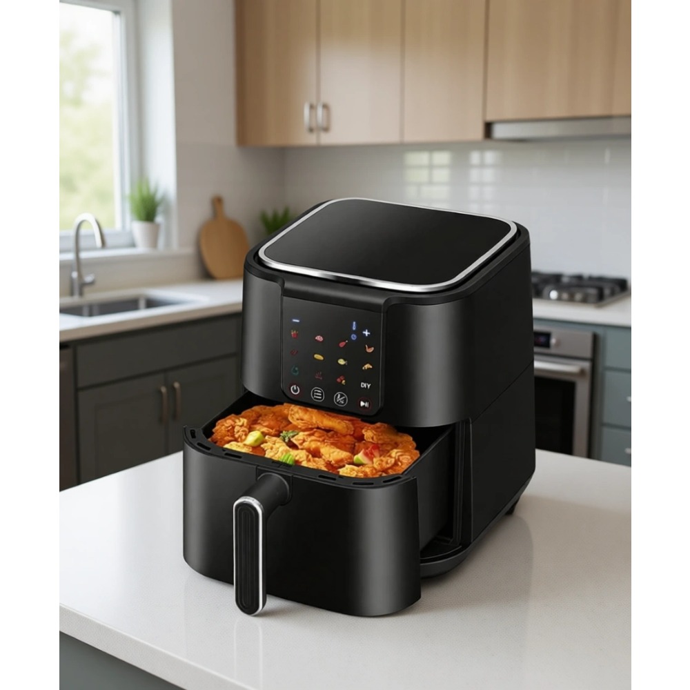 Large 6Qt Oil Free Airfryer Ov - Home Cooking Meal reseña y precio