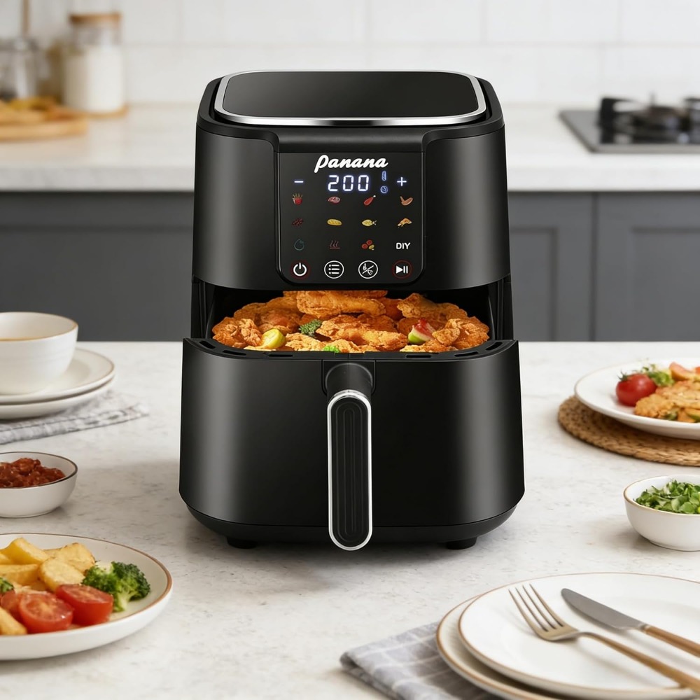 Large 6Qt Oil Free Airfryer Ov - Home Cooking Meal reseña y precio