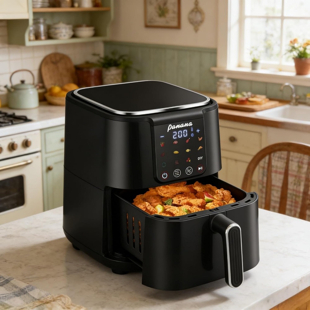 Large 6Qt Oil Free Airfryer Ov - Home Cooking Meal reseña y precio
