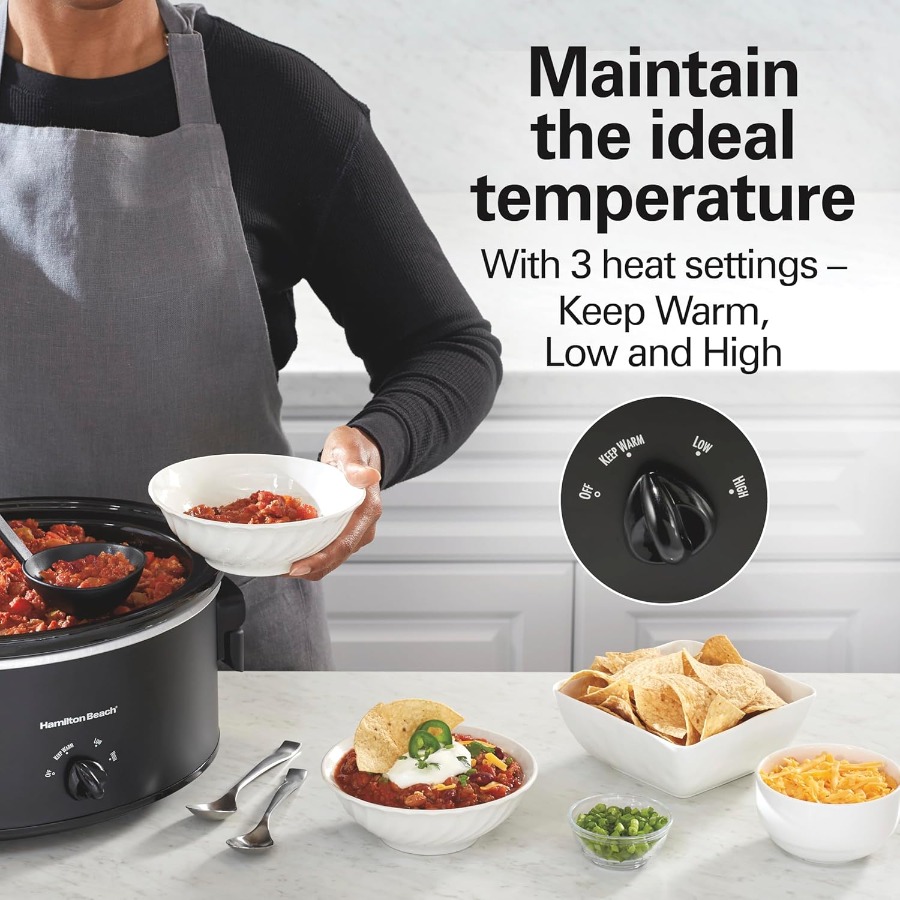 7 Quart Slow Cooker with Space - Home Cooking Meal reseña y precio
