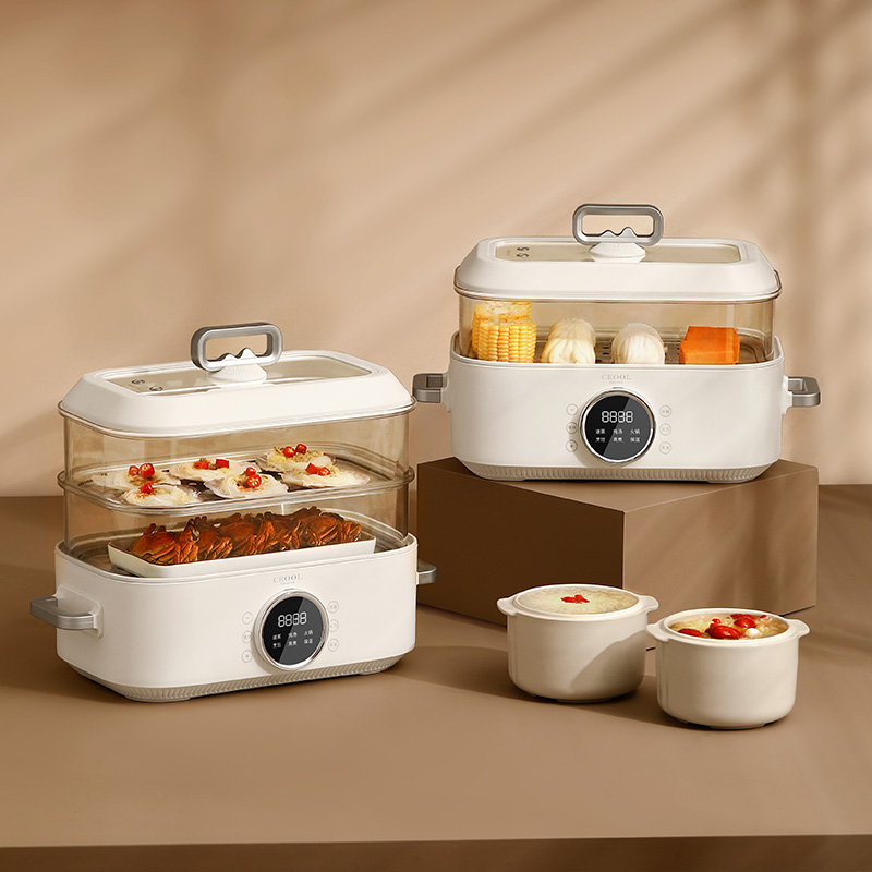 10L 3-in-1 Electric Food Steam - Home Cooking Restaurant reseña y precio