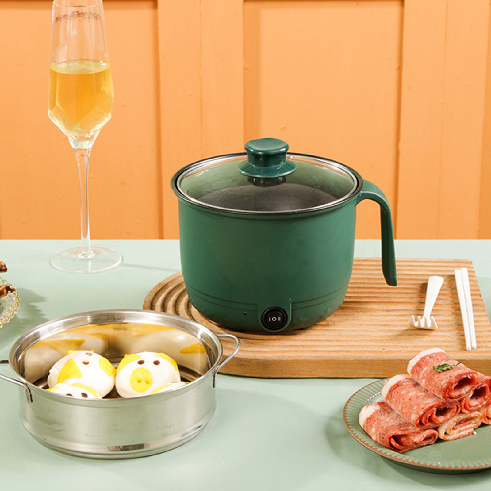 Electric Cooking Pot 1.5L 600W - Home Cooking Electric reseña y precio